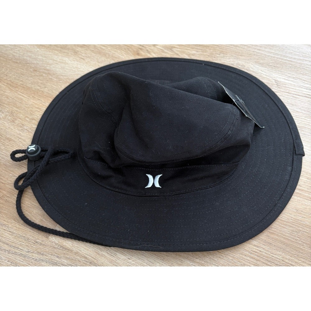 NWT Hurley Solid Boonie Hat - S/M - Black